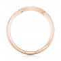 18k Rose Gold 18k Rose Gold Custom Matching Diamond Wedding Band - Front View -  102879 - Thumbnail