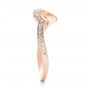 18k Rose Gold 18k Rose Gold Custom Matching Diamond Wedding Band - Side View -  102867 - Thumbnail