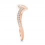 14k Rose Gold 14k Rose Gold Custom Matching Diamond Wedding Band - Side View -  102879 - Thumbnail