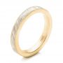 18k Yellow Gold And 18K Gold Custom Mokume Wedding Band