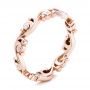 18k Rose Gold 18k Rose Gold Custom Organic Diamond Eternity Band - Three-Quarter View -  101221 - Thumbnail