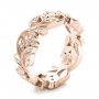 14k Rose Gold 14k Rose Gold Custom Organic Diamond Eternity Band - Three-Quarter View -  101470 - Thumbnail