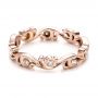 18k Rose Gold 18k Rose Gold Custom Organic Diamond Eternity Band - Flat View -  101221 - Thumbnail