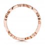 14k Rose Gold Custom Organic Diamond Eternity Band - Front View -  101221 - Thumbnail