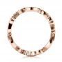 14k Rose Gold 14k Rose Gold Custom Organic Diamond Eternity Band - Front View -  101470 - Thumbnail