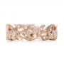 18k Rose Gold 18k Rose Gold Custom Organic Diamond Eternity Band - Top View -  101470 - Thumbnail