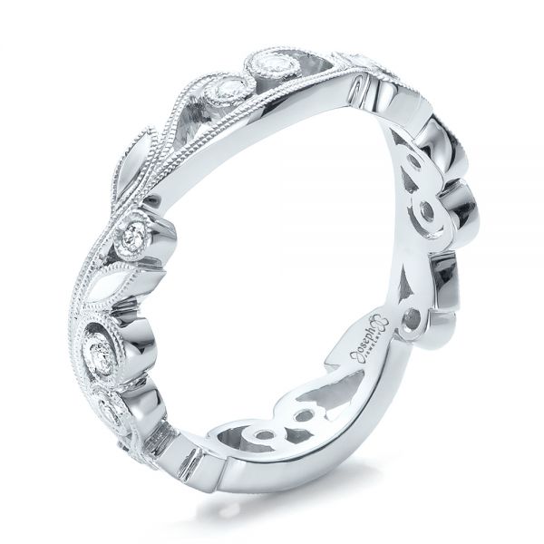 Custom Organic Diamond Eternity Band - Image