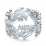  Platinum Custom Organic Diamond Eternity Band - Flat View -  102159 - Thumbnail