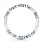 14k White Gold Custom Organic Diamond Eternity Band - Front View -  100843 - Thumbnail