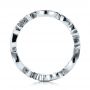  Platinum Custom Organic Diamond Eternity Band - Front View -  101470 - Thumbnail