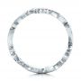  Platinum Custom Organic Diamond Eternity Band - Front View -  102159 - Thumbnail