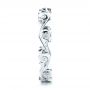 18k White Gold 18k White Gold Custom Organic Diamond Eternity Band - Side View -  101221 - Thumbnail