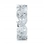  Platinum Custom Organic Diamond Eternity Band - Side View -  101470 - Thumbnail