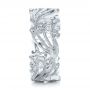 18k White Gold 18k White Gold Custom Organic Diamond Eternity Band - Side View -  102159 - Thumbnail