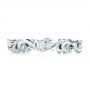  Platinum Platinum Custom Organic Diamond Eternity Band - Top View -  101221 - Thumbnail