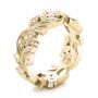 18k Yellow Gold 18k Yellow Gold Custom Organic Diamond Eternity Band - Three-Quarter View -  101470 - Thumbnail