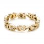 14k Yellow Gold 14k Yellow Gold Custom Organic Diamond Eternity Band - Flat View -  101221 - Thumbnail