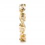 18k Yellow Gold 18k Yellow Gold Custom Organic Diamond Eternity Band - Side View -  101221 - Thumbnail