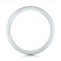 18k White Gold Custom Organic Diamond Wedding Ring - Front View -  102164 - Thumbnail