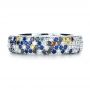 Custom Pattern Diamond Pave Engagement Band - Top View -  1137 - Thumbnail