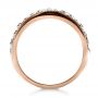 18k Rose Gold 18k Rose Gold Custom Pave Diamond Ring - Front View -  1171 - Thumbnail