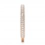 18k Rose Gold 18k Rose Gold Custom Pave Diamond Wedding Band - Side View -  102455 - Thumbnail