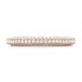 18k Rose Gold 18k Rose Gold Custom Pave Diamond Wedding Band - Top View -  102455 - Thumbnail