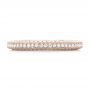 14k Rose Gold 14k Rose Gold Custom Pave Diamond Wedding Band - Top View -  102455 - Thumbnail