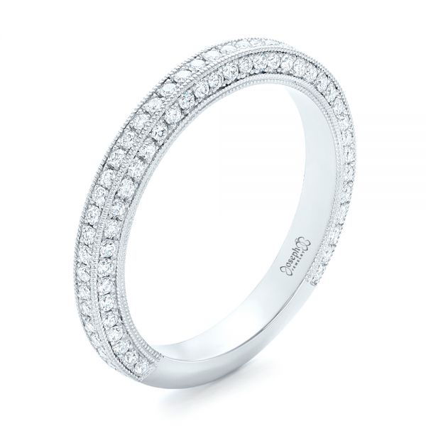 Custom Pave Diamond Wedding Band - Image