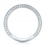 18k White Gold 18k White Gold Custom Pave Diamond Wedding Band - Front View -  102455 - Thumbnail