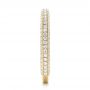18k Yellow Gold 18k Yellow Gold Custom Pave Diamond Wedding Band - Side View -  102455 - Thumbnail