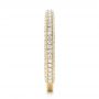 18k Yellow Gold 18k Yellow Gold Custom Pave Diamond Wedding Band - Side View -  102455 - Thumbnail