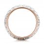 18k Rose Gold 18k Rose Gold Custom Pave Diamond Wedding Ring - Front View -  100875 - Thumbnail