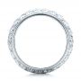 14k White Gold 14k White Gold Custom Pave Diamond Wedding Ring - Front View -  100875 - Thumbnail