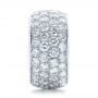  Platinum Custom Pave Diamond Wedding Ring - Side View -  100875 - Thumbnail