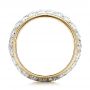18k Yellow Gold 18k Yellow Gold Custom Pave Diamond Wedding Ring - Front View -  100875 - Thumbnail