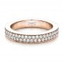 14k Rose Gold 14k Rose Gold Custom Pave Eternity Band - Flat View -  1470 - Thumbnail