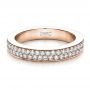 14k Rose Gold 14k Rose Gold Custom Pave Eternity Band - Flat View -  1470 - Thumbnail