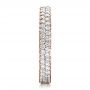 14k Rose Gold 14k Rose Gold Custom Pave Eternity Band - Side View -  1470 - Thumbnail