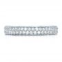 18k White Gold 18k White Gold Custom Pave Eternity Band - Top View -  1470 - Thumbnail