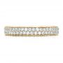 14k Yellow Gold 14k Yellow Gold Custom Pave Eternity Band - Top View -  1470 - Thumbnail