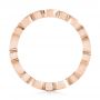 14k Rose Gold 14k Rose Gold Custom Pink And Blue Sapphire Eternity Wedding Band - Front View -  103429 - Thumbnail
