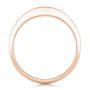 18k Rose Gold 18k Rose Gold Custom Princess Cut Diamond Wedding Band - Front View -  102400 - Thumbnail