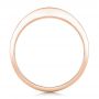 14k Rose Gold 14k Rose Gold Custom Princess Cut Diamond Wedding Band - Front View -  102400 - Thumbnail