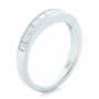  Platinum Custom Princess Cut Diamond Wedding Band