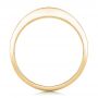 18k Yellow Gold 18k Yellow Gold Custom Princess Cut Diamond Wedding Band - Front View -  102400 - Thumbnail