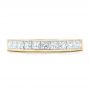 18k Yellow Gold 18k Yellow Gold Custom Princess Cut Diamond Wedding Band - Top View -  102400 - Thumbnail