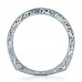  Platinum Custom Princess Cut Diamond Women's Wedding Band - Front View -  1134 - Thumbnail