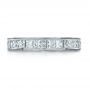  Platinum Custom Princess Cut Diamond Women's Wedding Band - Top View -  1134 - Thumbnail