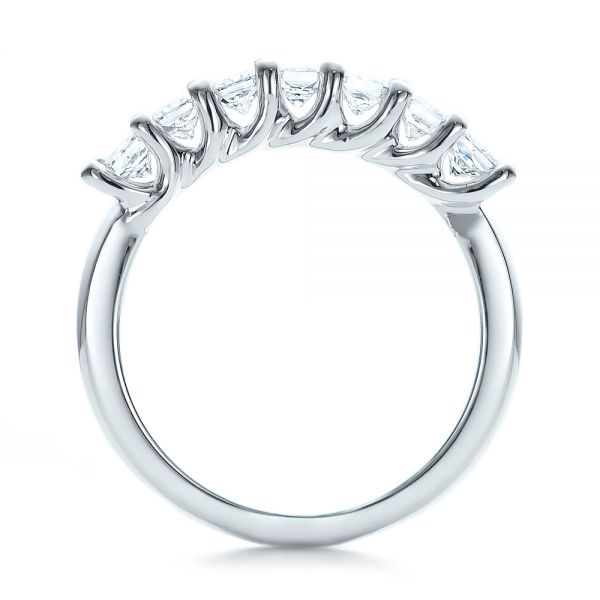  Platinum Platinum Custom Radiant Diamond Wedding Band - Front View -  100806